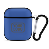 Custom Sky Blue Dark Grey AirPods Case