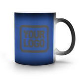 Custom Sky Blue Dark Grey Magic Mug