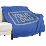 Custom Sky Blue Gray Blanket