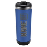 Custom Sky Blue Dark Grey Stainless Steel Water Cup