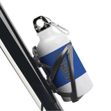 Custom Sky Blue Dark Grey Sports Bottle