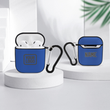 Custom Sky Blue Dark Grey AirPods Case