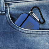 Custom Sky Blue Dark Grey AirPods Case