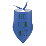Custom Sky Blue Green Pet Scarf