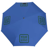 Custom Sky Blue Green Automatic Umbrella