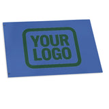 Custom Sky Blue Green Flag