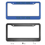 Custom Sky Blue Green License Plate Frame