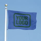 Custom Sky Blue Green Flag