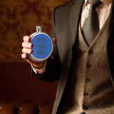 Custom Sky Blue Green Hip Flask