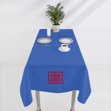 Custom Sky Blue Green Square Table Cloth