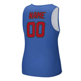 Custom Sky Blue Red Men's Tank Top
