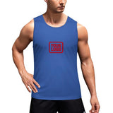 Custom Sky Blue Red Men's Tank Top