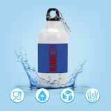 Custom Sky Blue Red Sports Bottle