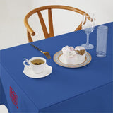 Custom Sky Blue Green Square Table Cloth