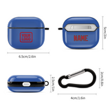 Custom Sky Blue Red AirPods Case (3rd Generation)