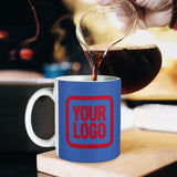 Custom Sky Blue Red Mug