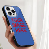 Custom Sky Blue Red Phone Case