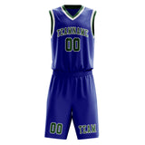 Custom Sky Blue Green Basketball Set