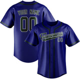 Custom Sky Blue & Dark Green Colors Design Sports Baseball Jersey