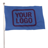 Custom Sky Blue Purple Flag
