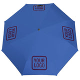 Custom Sky Blue Purple Automatic Umbrella
