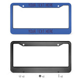 Custom Sky Blue Purple License Plate Frame