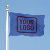 Custom Sky Blue Purple Flag