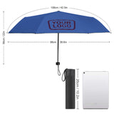 Custom Sky Blue Purple Automatic Umbrella