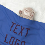 Custom Sky Blue Purple Pet Blanket