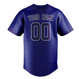 Custom Sky Blue & Purple Colors Design Sports Baseball Jersey