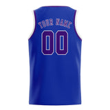 Custom Sky Blue & Purple Colors Design Sports Basketball Jersey