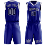 Custom Sky Blue Purple Basketball Set