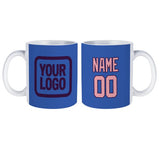 Custom Sky Blue Light Pink Mug