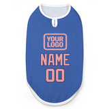 Custom Sky Blue Light Pink Pet Vest