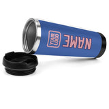 Custom Sky Blue Light Pink Stainless Steel Water Cup