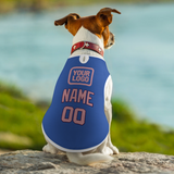 Custom Sky Blue Light Pink Pet Vest