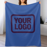 Custom Sky Blue Purple Blanket