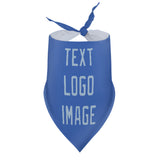 Custom Sky Blue Light Blue Pet Scarf