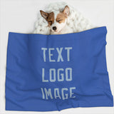 Custom Sky Blue Light Blue Pet Blanket
