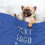 Custom Sky Blue Light Blue Pet Blanket