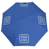 Custom Sky Blue Light Blue Automatic Umbrella