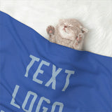 Custom Sky Blue Light Blue Pet Blanket