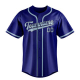 Custom Sky Blue & Light Blue Colors Design Sports Baseball Jersey