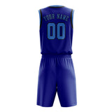 Custom Sky Blue Light Blue Basketball Set