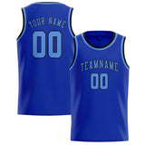 Custom Sky Blue & Light Blue Colors Design Sports Basketball Jersey