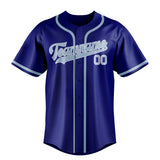 Custom Sky Blue & Light Blue Colors Design Sports Baseball Jersey