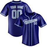 Custom Sky Blue & Light Blue Colors Design Sports Baseball Jersey