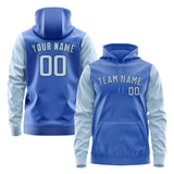 Custom Sky Blue Light Blue Hoodie