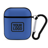 Custom Sky Blue Black AirPods Case