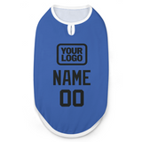 Custom Sky Blue Black Pet Vest